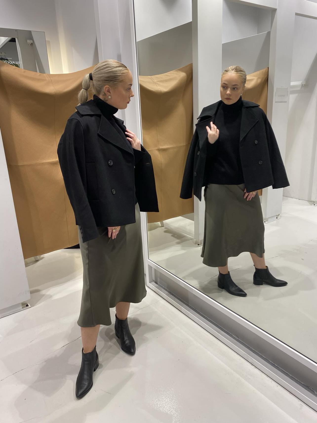 Alma kort Jakke - Sort/ Black